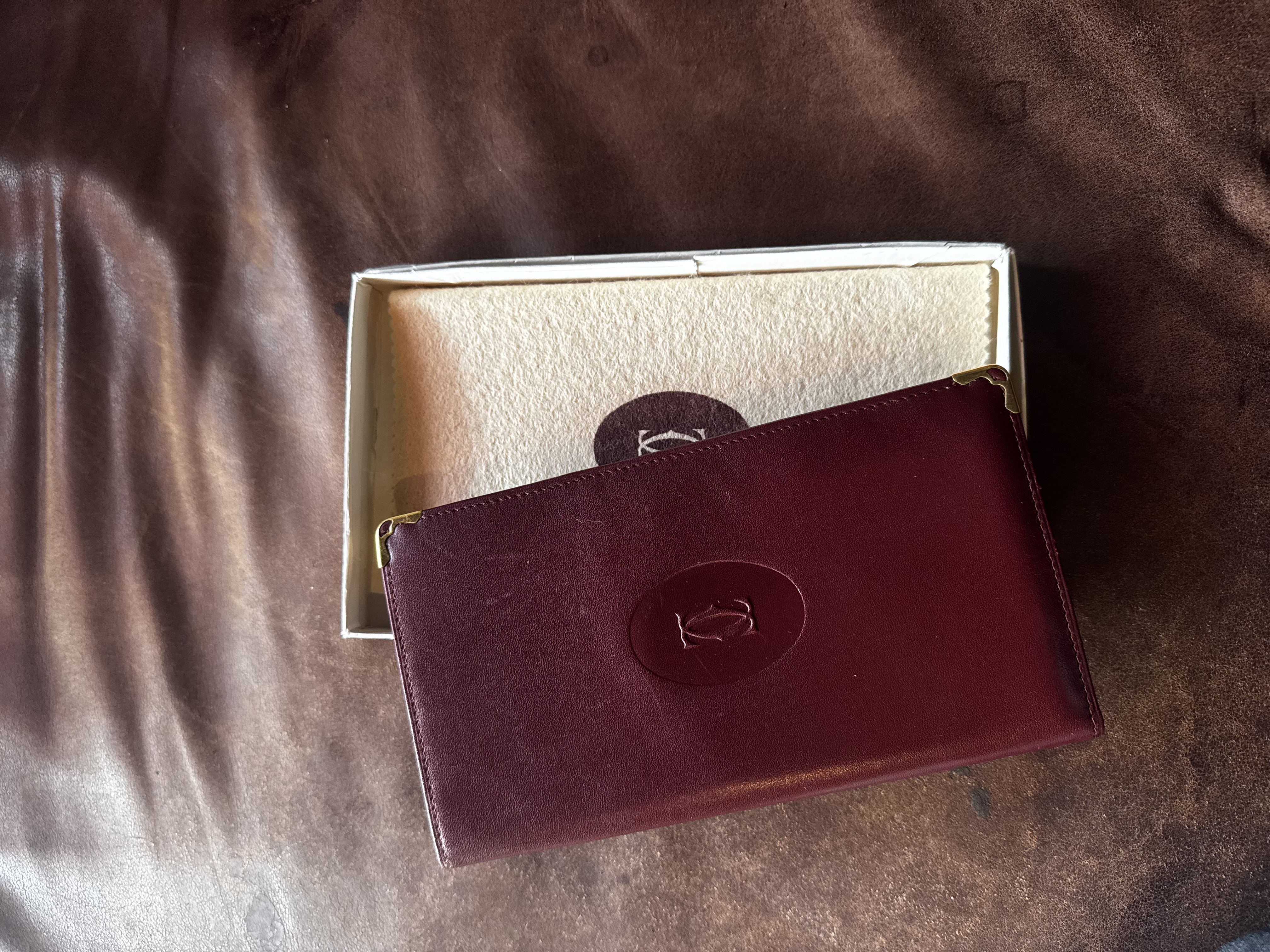 Vintage must de Cartier card holder