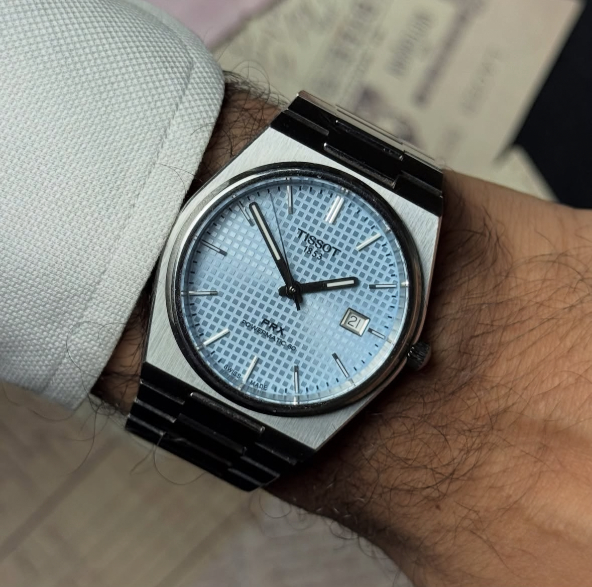 Tissot PKR blue 