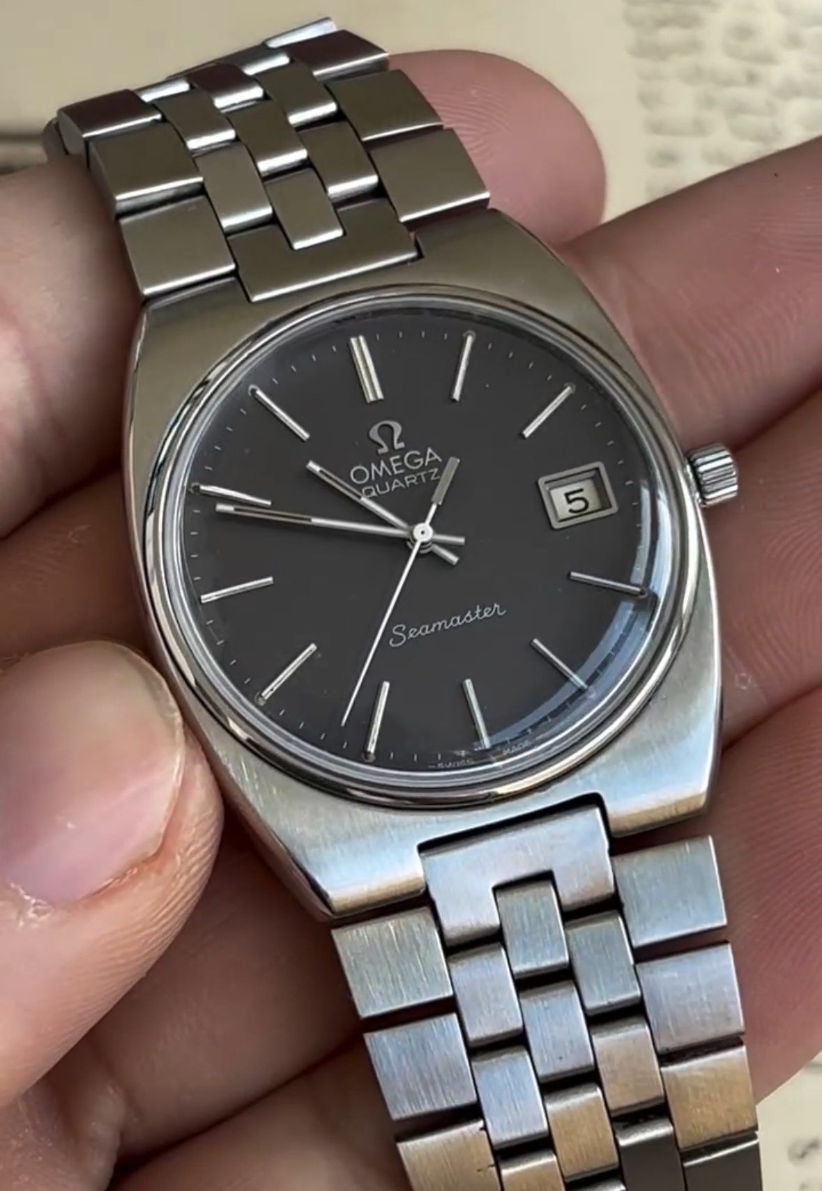 Omega seamaster grey 
